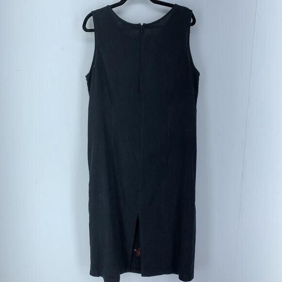 Vtg AKC Womens 1X Midi Dress Y2K 90’s Mom Floral Sequins Cottagecore Goth Artsy - Picture 6 of 7